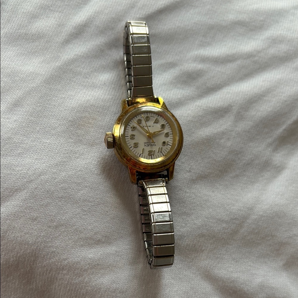Vintage Gold and Silver Wristwatch